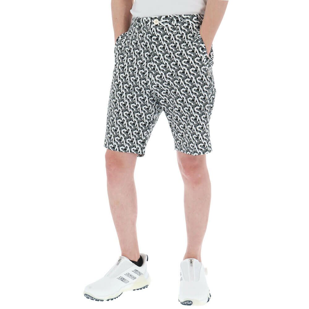 セントアンドリュース St ANDREWS　メンズ SA モノグラム柄 サッカーストレッチ ショートパンツ 042-5132553　2025年モデル 詳細7