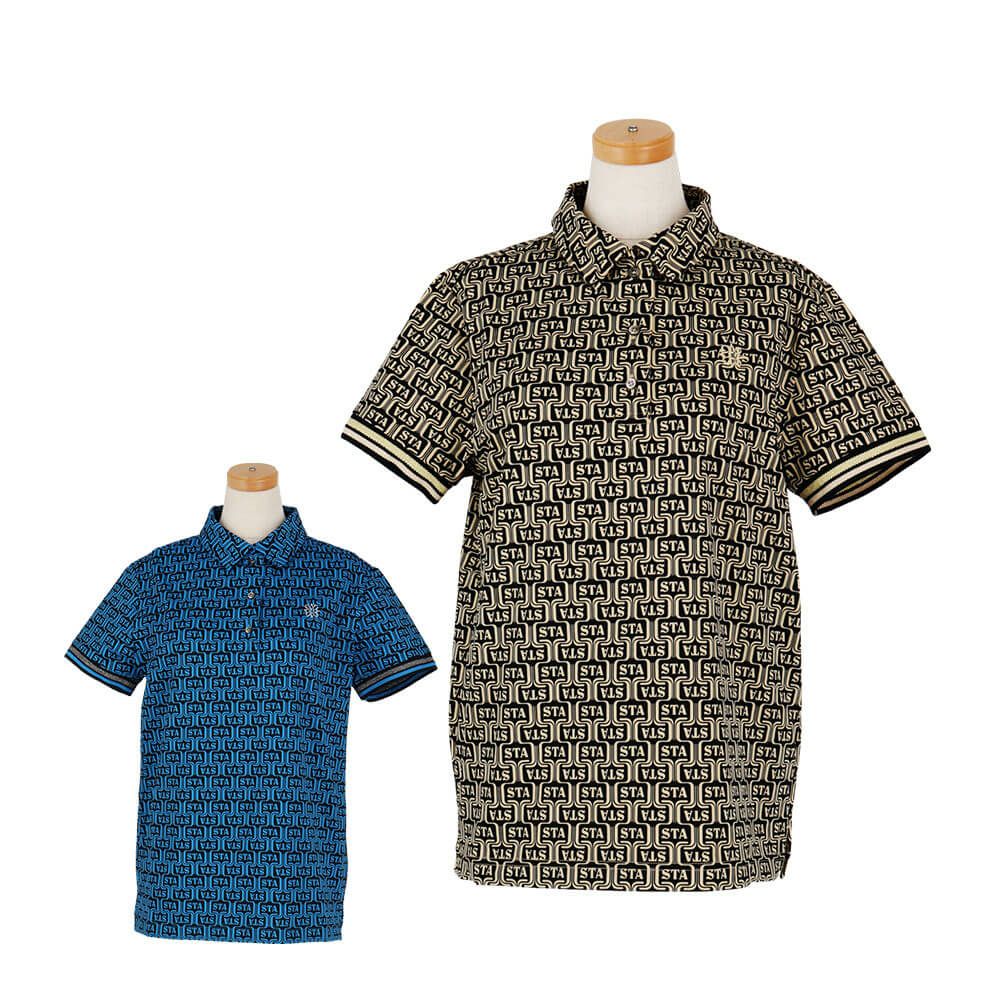 セントアンドリュース St ANDREWS　レディース ドビーメッシュ ニューウェーブ柄 半袖 ポロシャツ 043-5160558　2025年モデル