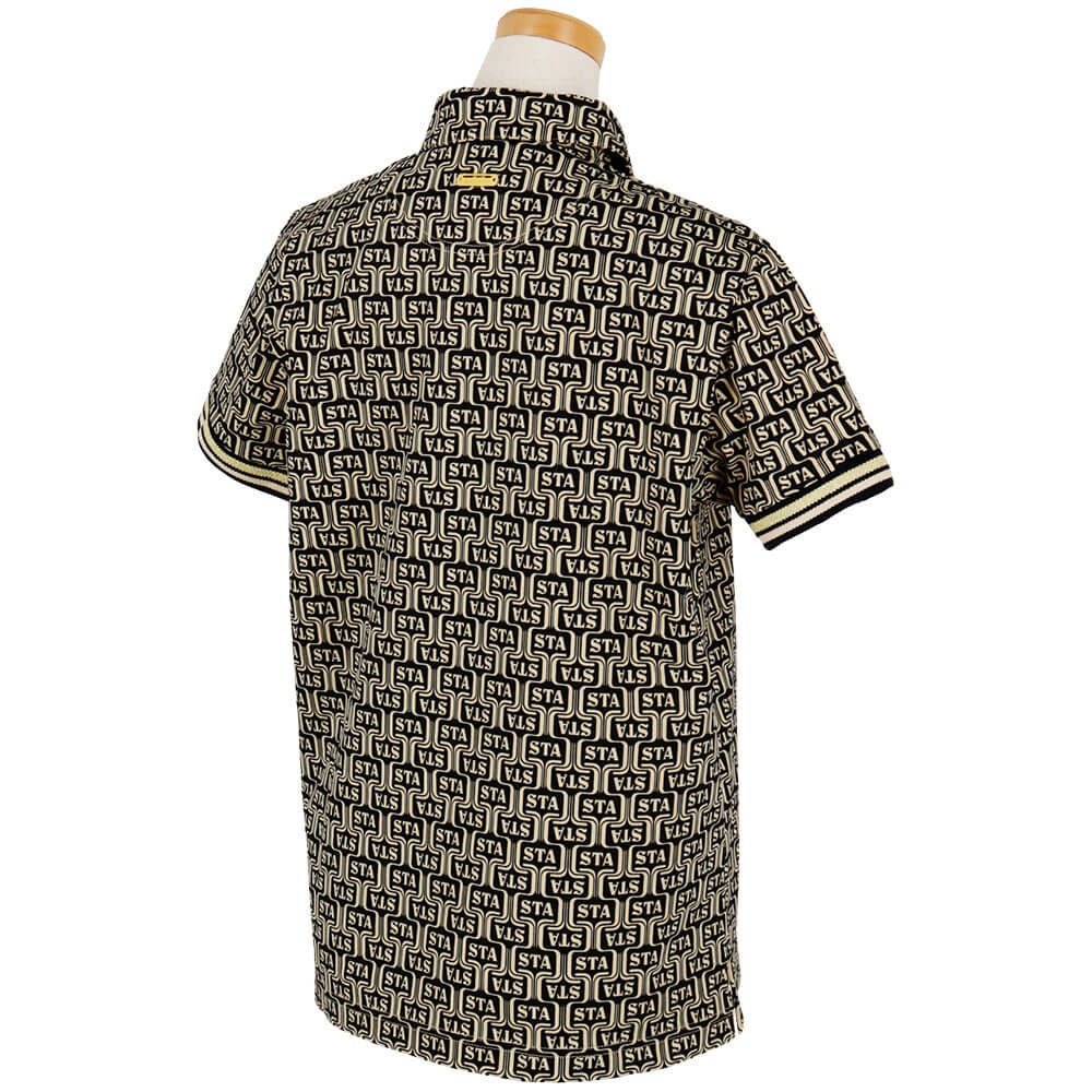 セントアンドリュース St ANDREWS　レディース ドビーメッシュ ニューウェーブ柄 半袖 ポロシャツ 043-5160558　2025年モデル 詳細3