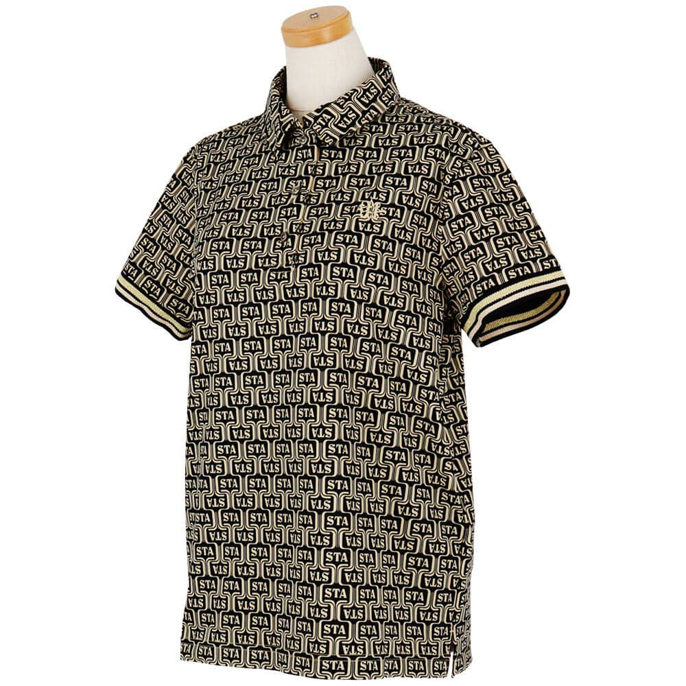 セントアンドリュース St ANDREWS　レディース ドビーメッシュ ニューウェーブ柄 半袖 ポロシャツ 043-5160558　2025年モデル 詳細4