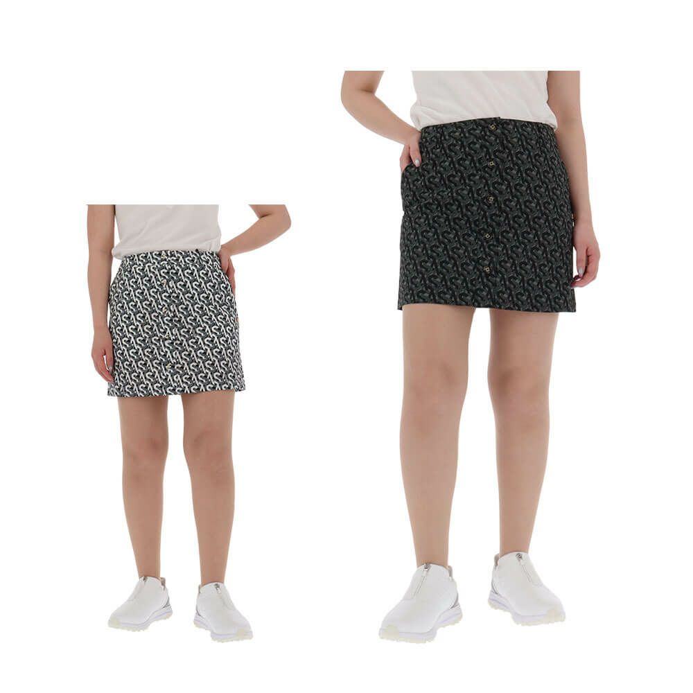 セントアンドリュース St ANDREWS　レディース SA モノグラム柄 サッカーストレッチ スカート 043-5134554　2025年モデル