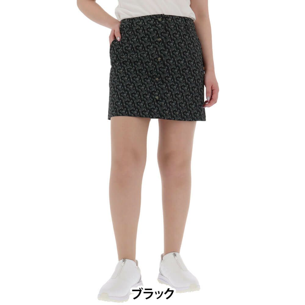 セントアンドリュース St ANDREWS　レディース SA モノグラム柄 サッカーストレッチ スカート 043-5134554　2025年モデル 詳細2
