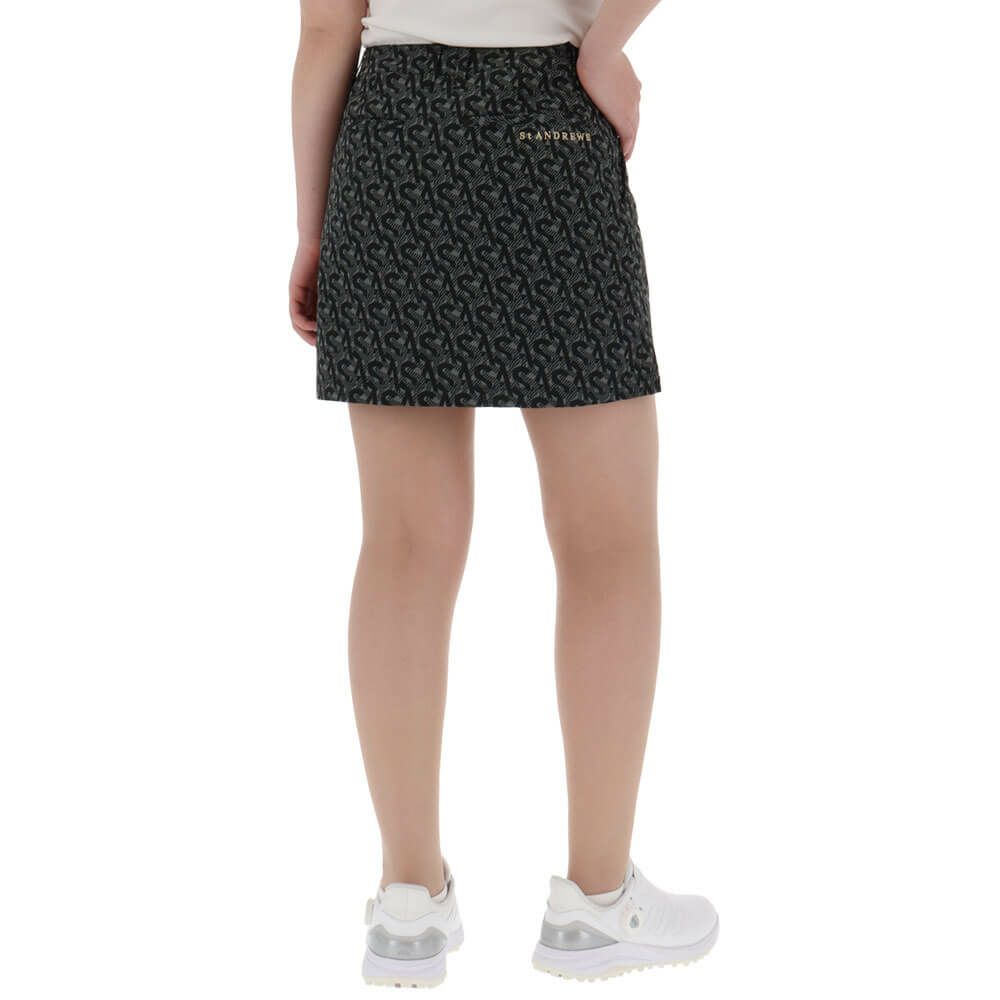 セントアンドリュース St ANDREWS　レディース SA モノグラム柄 サッカーストレッチ スカート 043-5134554　2025年モデル 詳細3