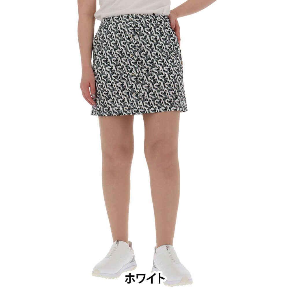 セントアンドリュース St ANDREWS　レディース SA モノグラム柄 サッカーストレッチ スカート 043-5134554　2025年モデル 詳細5