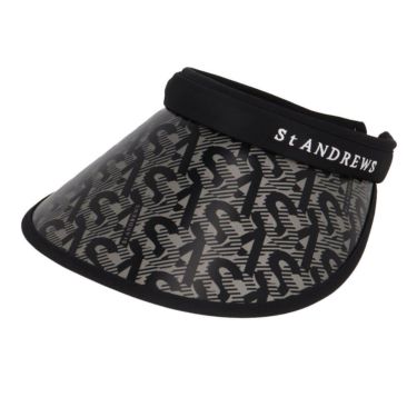 セントアンドリュース St ANDREWS　レディース クリップ UV バイザー 042-5187554 010 ブラック ゴルフウェア