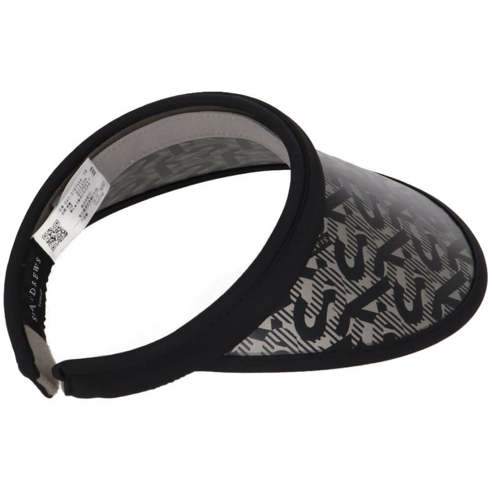 セントアンドリュース St ANDREWS　レディース クリップ UV バイザー 042-5187554 010 ブラック ゴルフウェア 詳細3