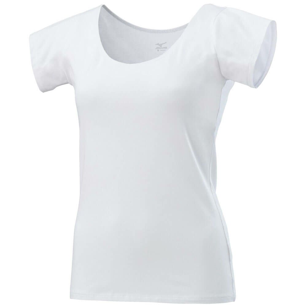 ミズノ MIZUNO　レディース クイックドライ アンダー ラウンドネック フレンチスリーブ シャツ C2JAA301 詳細3