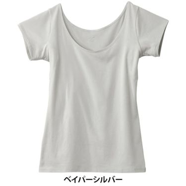 ミズノ MIZUNO　レディース クイックドライ アンダー ラウンドネック フレンチスリーブ シャツ C2JAA301 詳細4