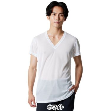 ミズノ MIZUNO　メンズ カルエアー アンダー Vネック 半袖 シャツ C2JAB112 詳細4