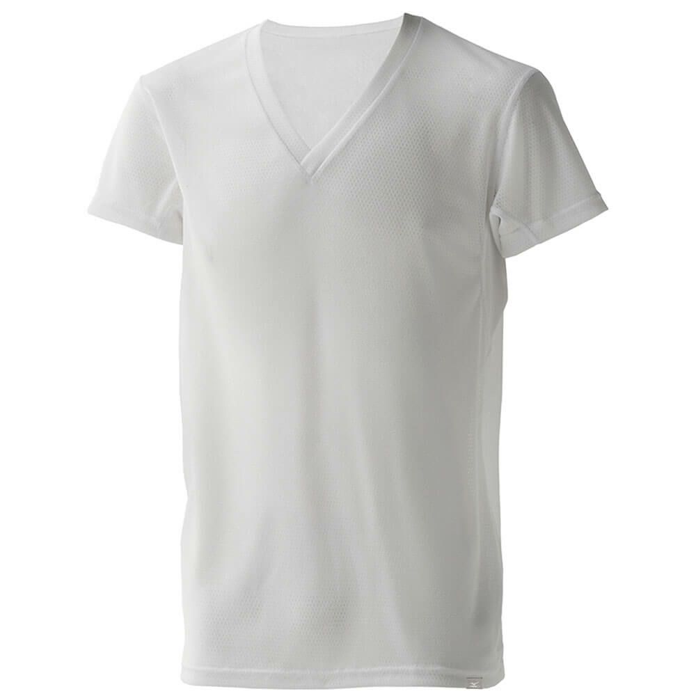 ミズノ MIZUNO　メンズ カルエアー アンダー Vネック 半袖 シャツ C2JAB112 詳細6