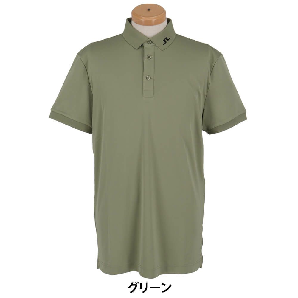 Jリンドバーグ J.LINDEBERG　メンズ バックブリッジ ロゴ刺繍 柄 半袖 ポロシャツ 071-23243　2025年モデル 詳細1