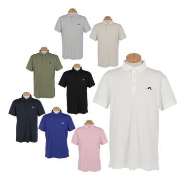 Jリンドバーグ J.LINDEBERG　メンズ ロゴデザイン ストレッチ 半袖 ポロシャツ 071-23343　2025年モデル 詳細1