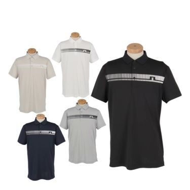 Jリンドバーグ J.LINDEBERG　メンズ ロゴプリント 半袖 ポロシャツ 071-23344　2025年モデル 詳細1