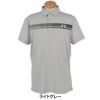 Jリンドバーグ J.LINDEBERG　メンズ ロゴプリント 半袖 ポロシャツ 071-23344　2025年モデル ライトグレー