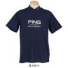 ピン PING　メンズ ロゴプリント プレーティング天竺 半袖 ハイネックシャツ 621-5167307　2025年モデル 詳細4
