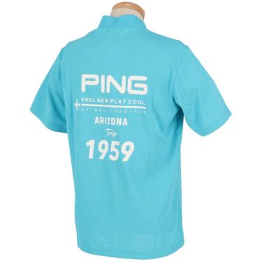 ピン PING　メンズ ロゴプリント プレーティング天竺 半袖 ハイネックシャツ 621-5167307　2025年モデル 詳細8