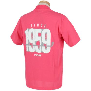 ピン PING　メンズ ロゴプリント プレーティング天竺 半袖 ハイネックシャツ 621-5167307　2025年モデル 詳細11