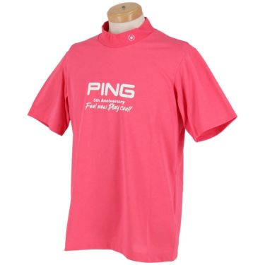 ピン PING　メンズ ロゴプリント プレーティング天竺 半袖 ハイネックシャツ 621-5167307　2025年モデル 詳細12