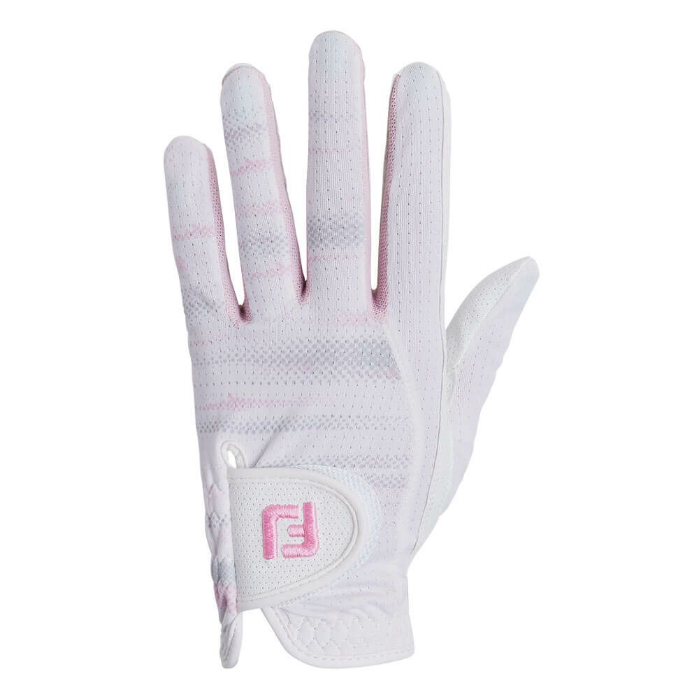 フットジョイ FootJoy　StaCool ステイクール 2025年モデル　両手用 レディース ゴルフグローブ FGWSC25 WP ホワイト/ピンク ホワイト/ピンク