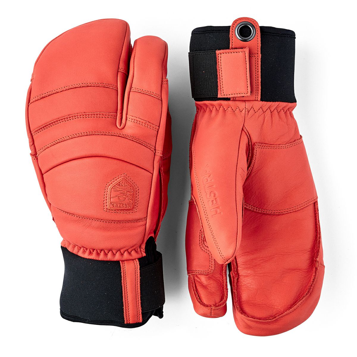 ヘストラ HESTRA　Fall Line 3-Finger フォールラインスリーフィンガー Flame Red　スキーグローブ 2025-2026