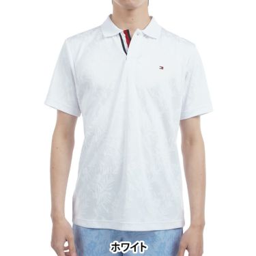 トミー ヒルフィガー ゴルフ　メンズ リーフジャガード 半袖 ポロシャツ THMA522　2025年モデル 詳細2