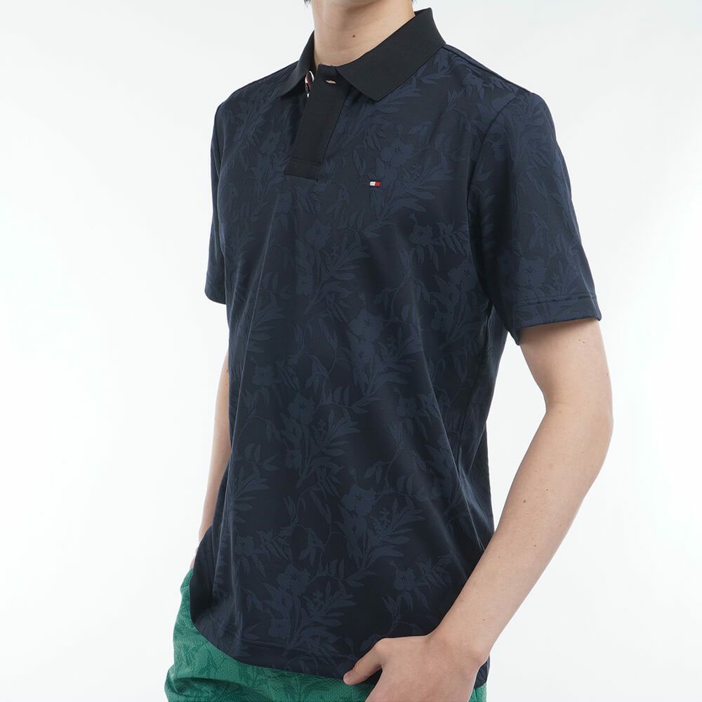 トミー ヒルフィガー ゴルフ　メンズ リーフジャガード 半袖 ポロシャツ THMA522　2025年モデル 詳細7
