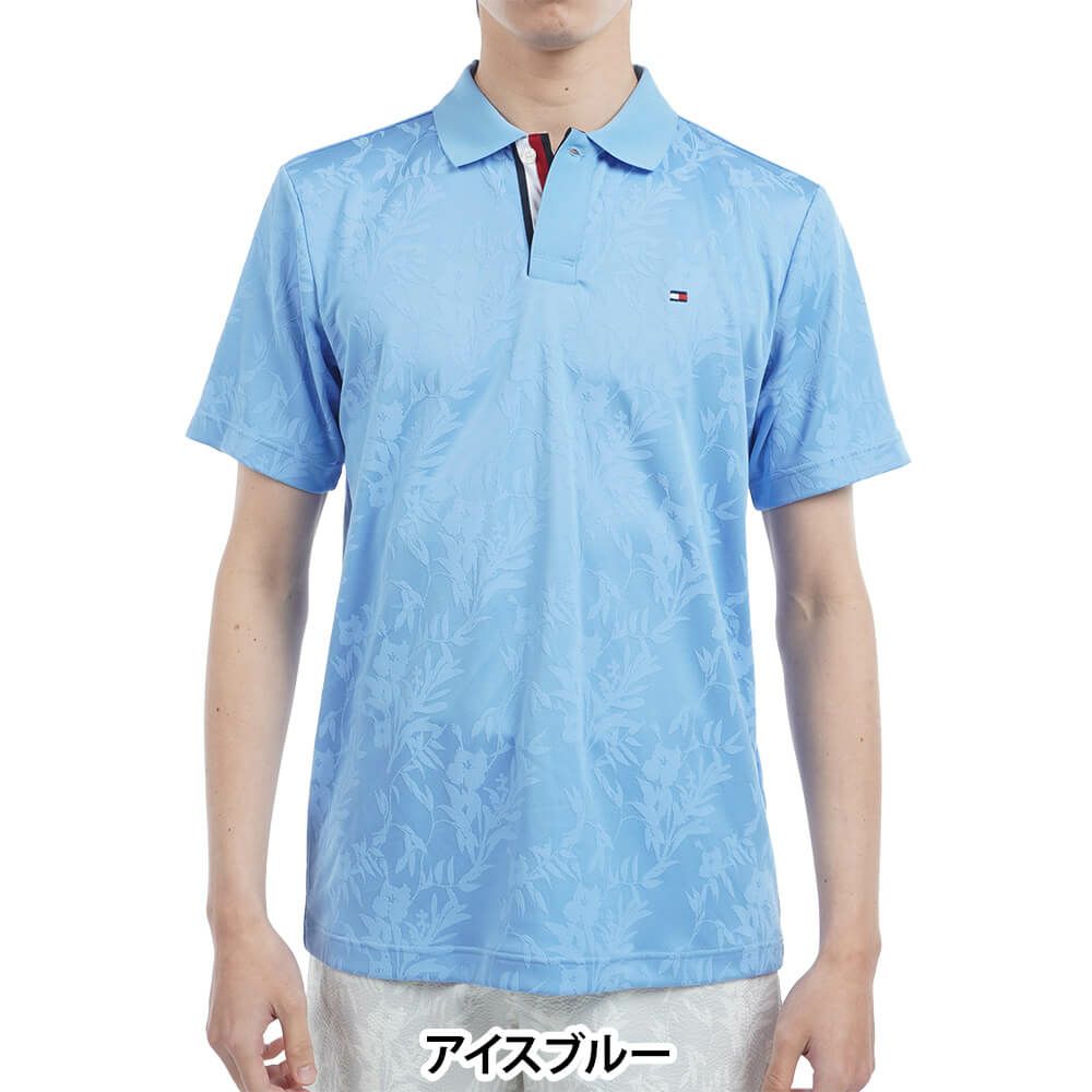 トミー ヒルフィガー ゴルフ　メンズ リーフジャガード 半袖 ポロシャツ THMA522　2025年モデル 詳細8