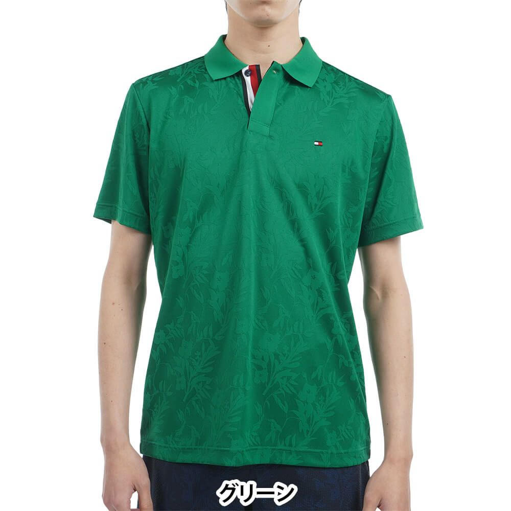 トミー ヒルフィガー ゴルフ　メンズ リーフジャガード 半袖 ポロシャツ THMA522　2025年モデル 詳細16