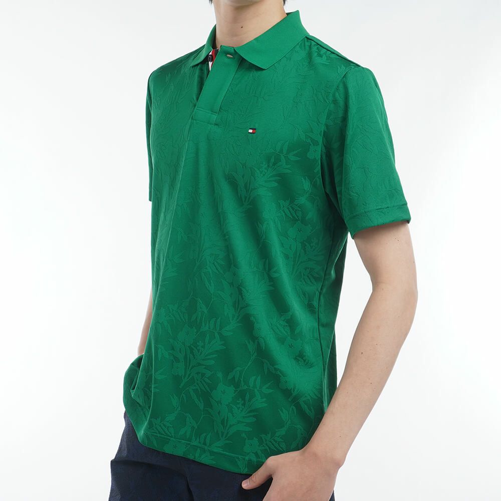 トミー ヒルフィガー ゴルフ　メンズ リーフジャガード 半袖 ポロシャツ THMA522　2025年モデル 詳細18