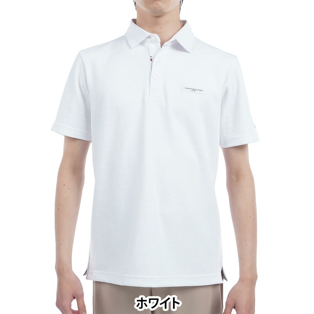 トミー ヒルフィガー ゴルフ　メンズ ロゴジャガード 半袖 ポロシャツ THMA530　2025年モデル 詳細2