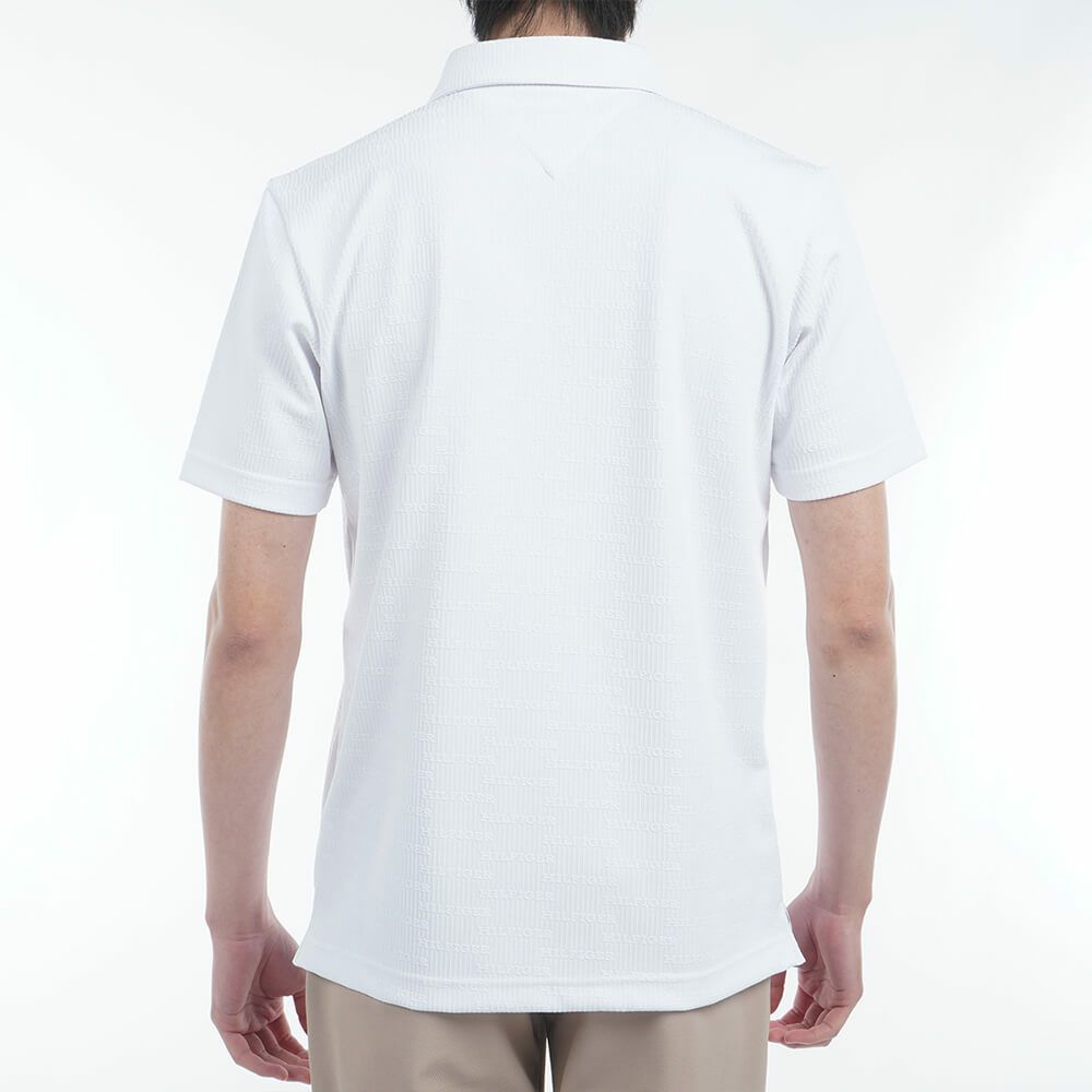 トミー ヒルフィガー ゴルフ　メンズ ロゴジャガード 半袖 ポロシャツ THMA530　2025年モデル 詳細3