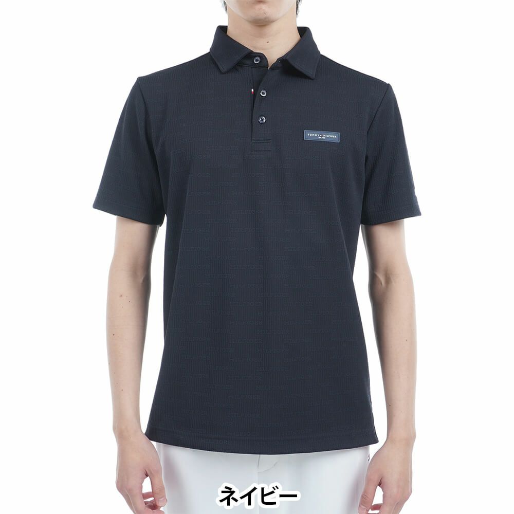 トミー ヒルフィガー ゴルフ　メンズ ロゴジャガード 半袖 ポロシャツ THMA530　2025年モデル 詳細5