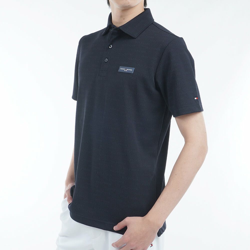 トミー ヒルフィガー ゴルフ　メンズ ロゴジャガード 半袖 ポロシャツ THMA530　2025年モデル 詳細7
