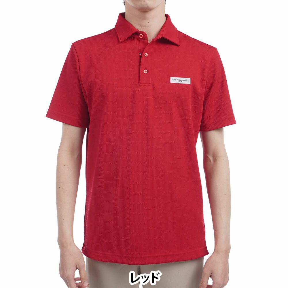 トミー ヒルフィガー ゴルフ　メンズ ロゴジャガード 半袖 ポロシャツ THMA530　2025年モデル 詳細8