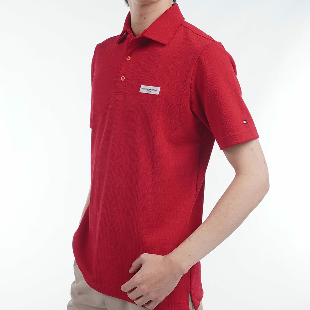 トミー ヒルフィガー ゴルフ　メンズ ロゴジャガード 半袖 ポロシャツ THMA530　2025年モデル 詳細10