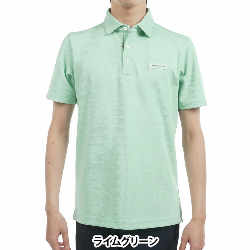 トミー ヒルフィガー ゴルフ　メンズ ロゴジャガード 半袖 ポロシャツ THMA530　2025年モデル 詳細11