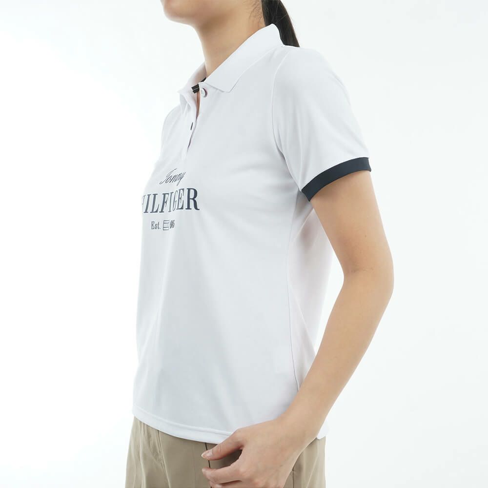 トミー ヒルフィガー ゴルフ　レディース クラシックロゴ 半袖 ポロシャツ THLA516　2025年モデル 詳細4