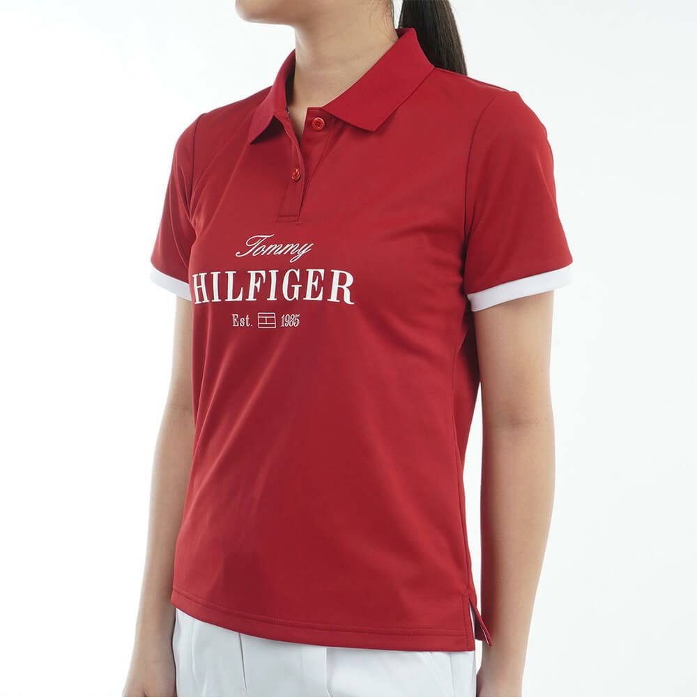 トミー ヒルフィガー ゴルフ　レディース クラシックロゴ 半袖 ポロシャツ THLA516　2025年モデル 詳細10
