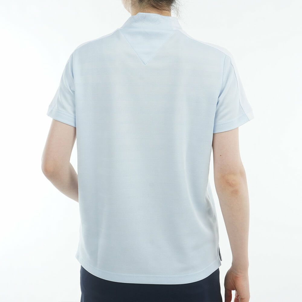 トミー ヒルフィガー ゴルフ　レディース サークルロゴ 半袖 モックネックシャツ THLA522　2025年モデル 詳細9