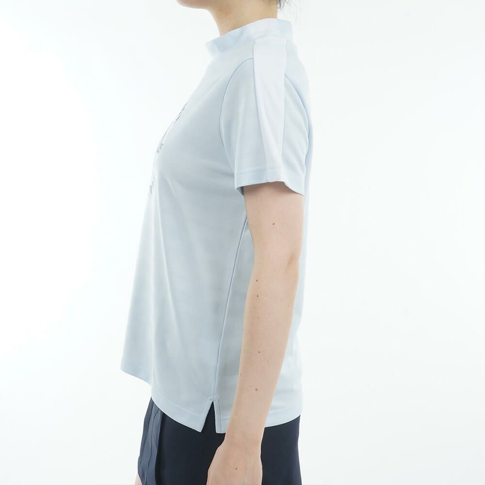 トミー ヒルフィガー ゴルフ　レディース サークルロゴ 半袖 モックネックシャツ THLA522　2025年モデル 詳細11