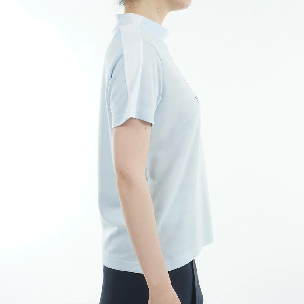 トミー ヒルフィガー ゴルフ　レディース サークルロゴ 半袖 モックネックシャツ THLA522　2025年モデル 詳細12