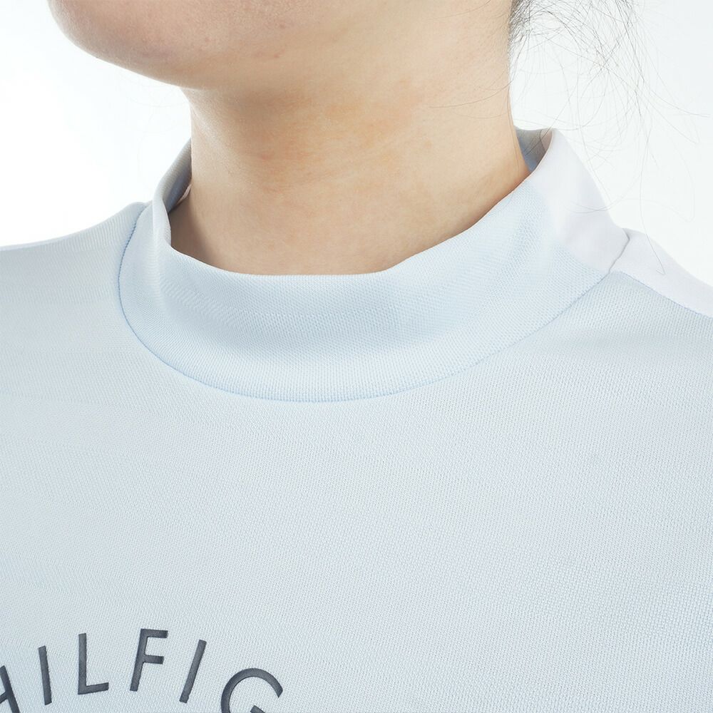 トミー ヒルフィガー ゴルフ　レディース サークルロゴ 半袖 モックネックシャツ THLA522　2025年モデル 詳細14