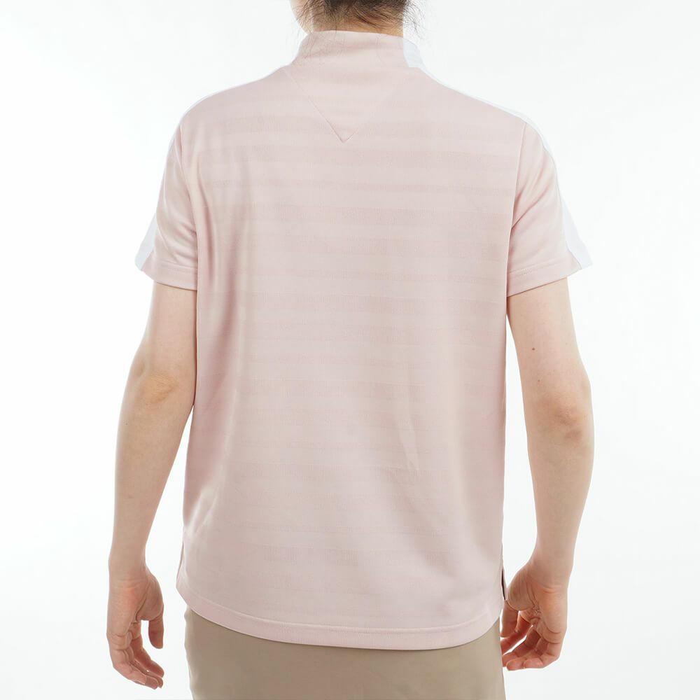 トミー ヒルフィガー ゴルフ　レディース サークルロゴ 半袖 モックネックシャツ THLA522　2025年モデル 詳細17