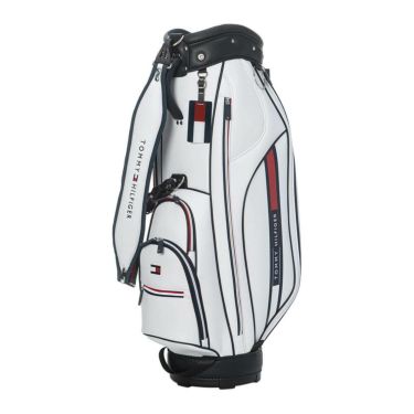 トミー ヒルフィガー ゴルフ　カートキャディバッグ フラッグロゴ THMG5SC4 00 ホワイト　2025年モデル ホワイト