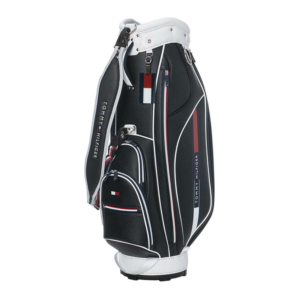 トミー ヒルフィガー ゴルフ　カートキャディバッグ フラッグロゴ THMG5SC4 30 ネイビー　2025年モデル 詳細1