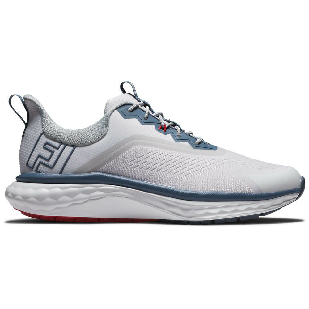 フットジョイ　クオンタム レース 2025年モデル メンズ スパイクレス ゴルフシューズ 56989 ホワイト/ブルー 詳細2