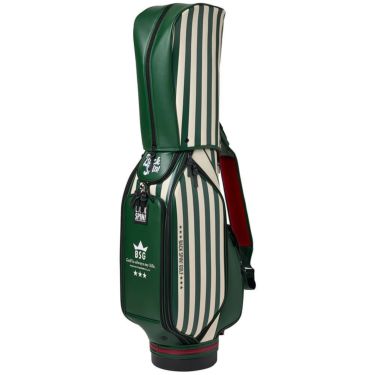 バックスピンゴルフ BACK SPIN! GOLF　ストライプ キャディバッグ BSBE01C107 GRIV グリーン/アイボリー　2025年モデル　詳細3