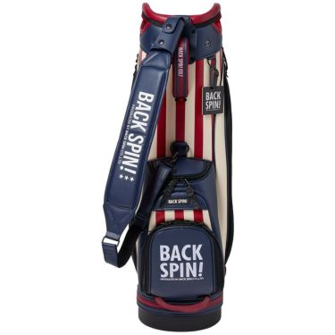 バックスピンゴルフ BACK SPIN! GOLF　ストライプ キャディバッグ BSBE01C107 RDNV レッド/ネイビー　2025年モデル　詳細7