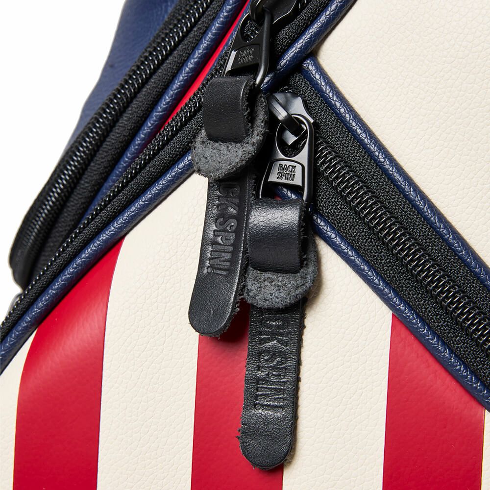 バックスピンゴルフ BACK SPIN! GOLF　ストライプ キャディバッグ BSBE01C107 RDNV レッド/ネイビー　2025年モデル　詳細10
