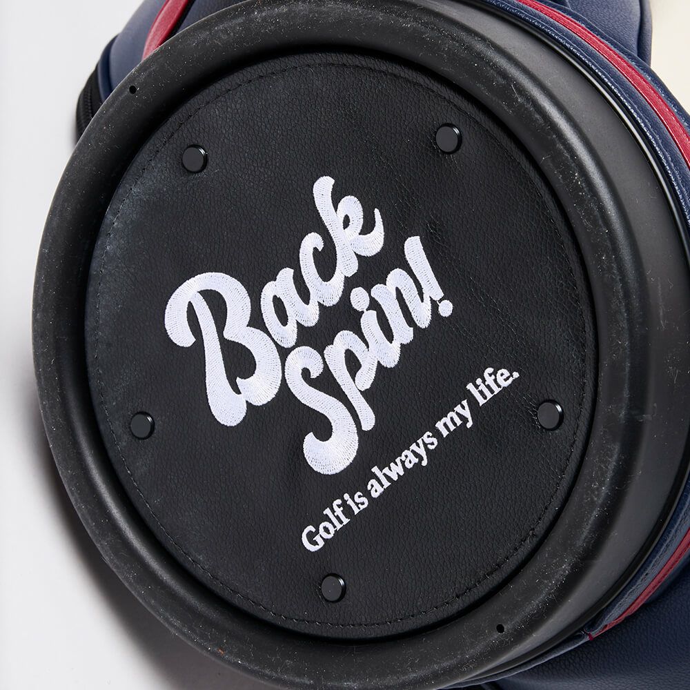 バックスピンゴルフ BACK SPIN! GOLF　ストライプ キャディバッグ BSBE01C107 RDNV レッド/ネイビー　2025年モデル　詳細13